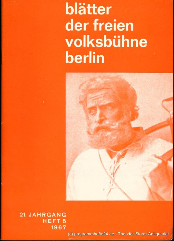 Blätter der freien Volksbühne Berlin. 21. Jahrgang Heft 5 1967