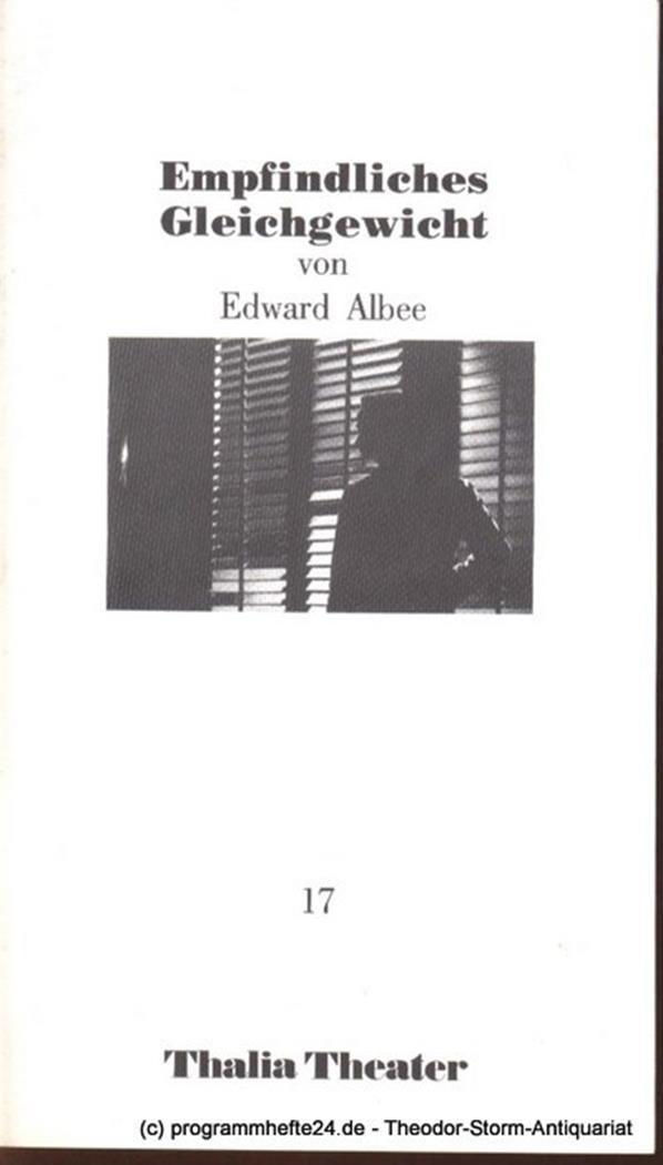 Programmheft Empfindliches Gleichgewicht ( A Delicate Balance, 1966 ) von Edward