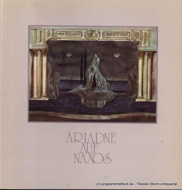 Programmheft Ariadne auf Naxos. Premiere 7. Oktober 1979 Hamburgische Staatsoper