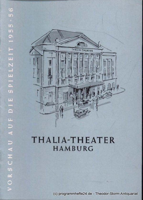 Thalia Theater Hamburg. Vorschau auf die Spielzeit 1955 - 56 Maertens Willy