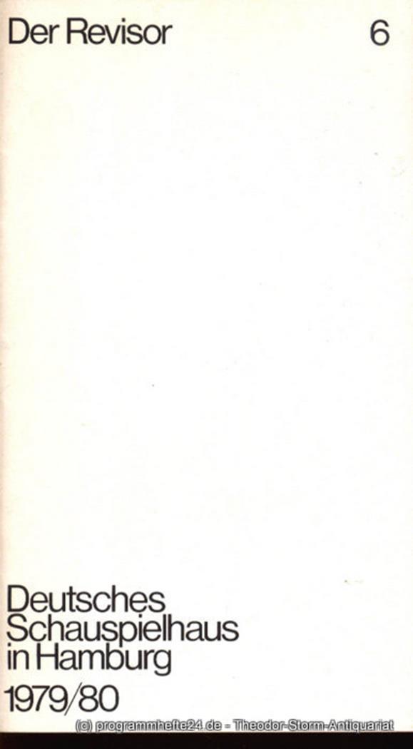 Programmheft zu Der Revisor von Nikolaj Gogol. Herausgegeben am 24. Februar 1980