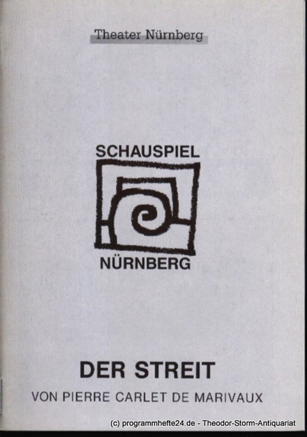 Programmheft Premiere Der Streit in den Kammerspielen am 3. Mai 1997 Spielzeit 1