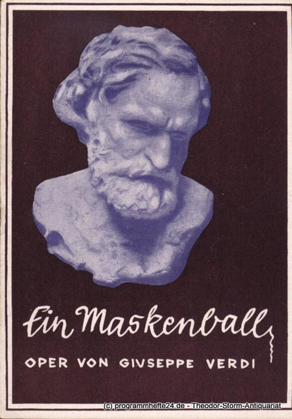Programmheft Ein Maskenball. Oper von Giuseppe Verdi. Vierzehnte Einstudierung d
