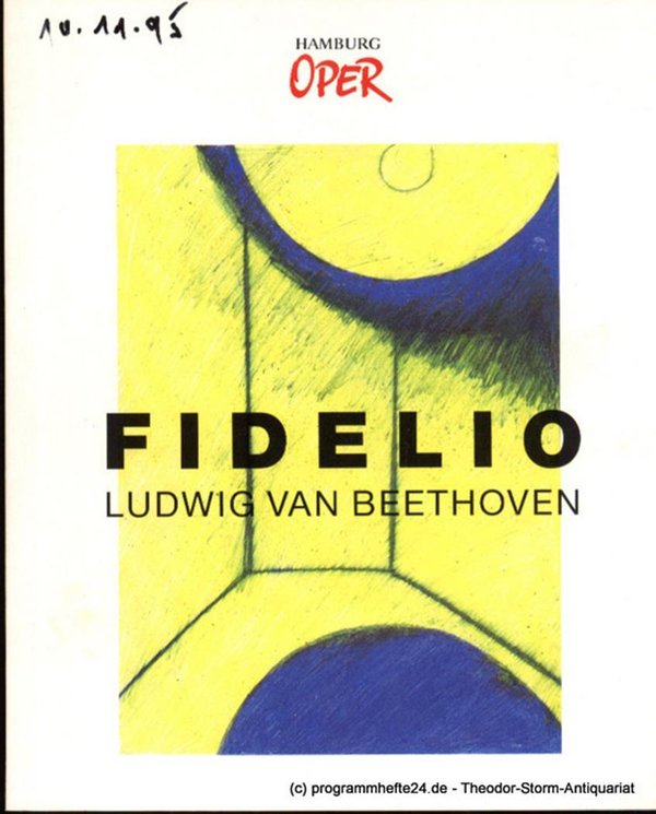 Programmheft zur Premiere Fidelio von Ludwig van Beethoven an der Hamburgischen
