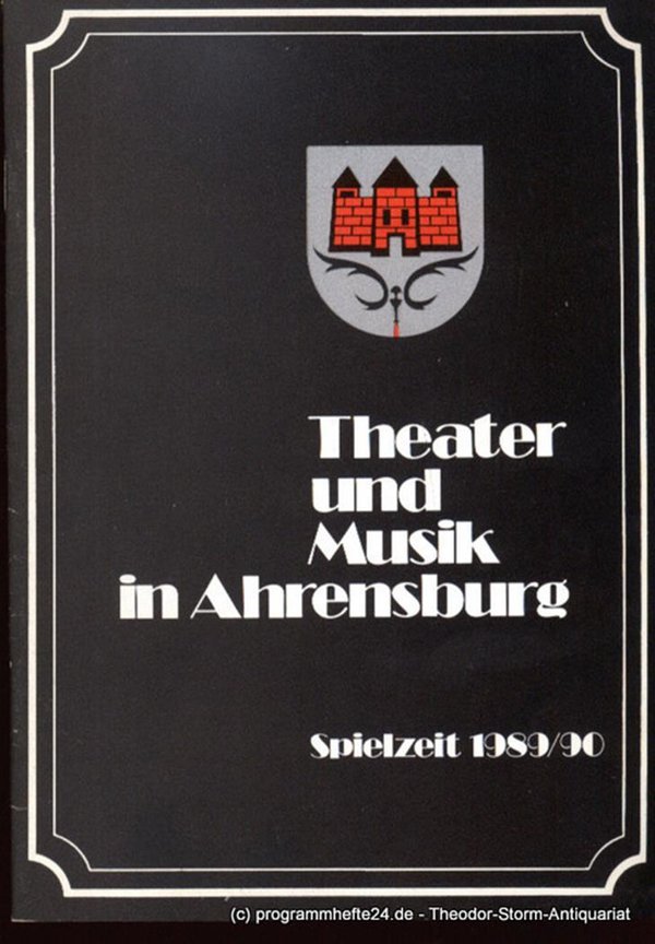 Programmheft Theater und Musik in Ahrensburg Spielzeit 1989 / 90 Theater und Mus
