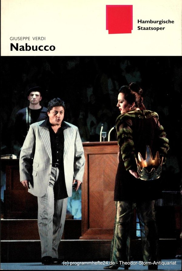 Programmheft zur Premiere Nabucco am 25. Januar 2004 Hamburgische Staatsoper, Lo