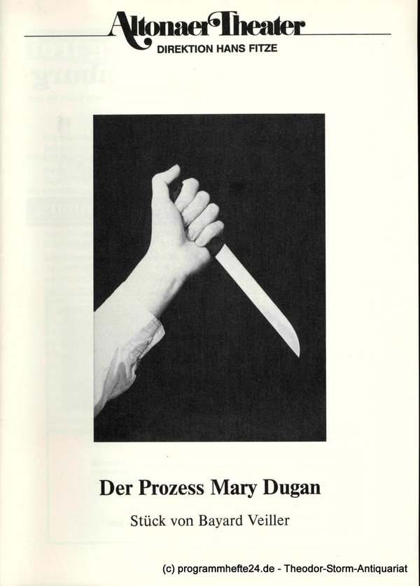 Programmheft Der Prozeß Mary Dugan. Ein Stück von Bayard Veiller. Programmheft 3