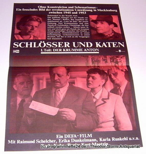 Filmplakat Schlösser und Katen. I. Teil: Der krumme Anton DEFA