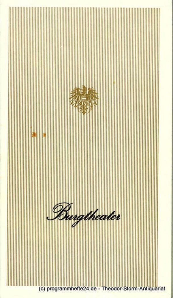Burgtheater Programmheft Maria Stuart von Friedrich Schiller. Saison 1983 / 84
