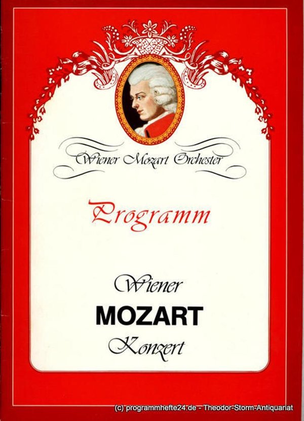 Programmheft Wiener Mozart Konzert 1987
