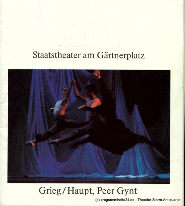 Programmheft zur Uraufführung PEER GYNT. Ballett von Günter Pick am 8.12.1985