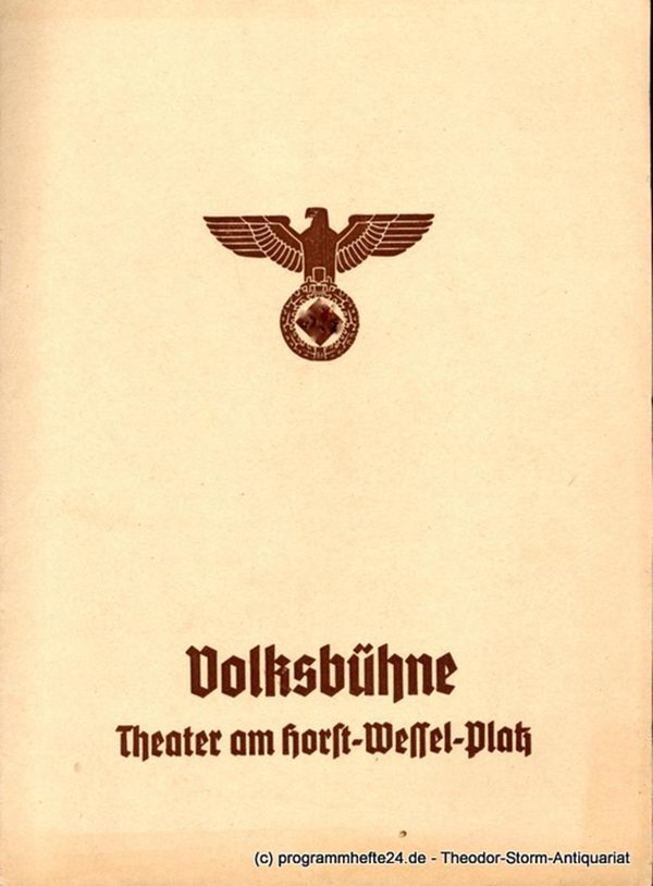 Programmheft Romeo und Julia Volksbühne Berlin 1940