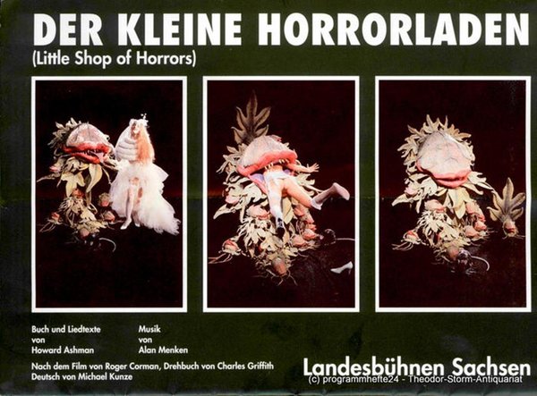 Programmheft Der kleine Horrorladen. Landesbühnen Sachsen 1992