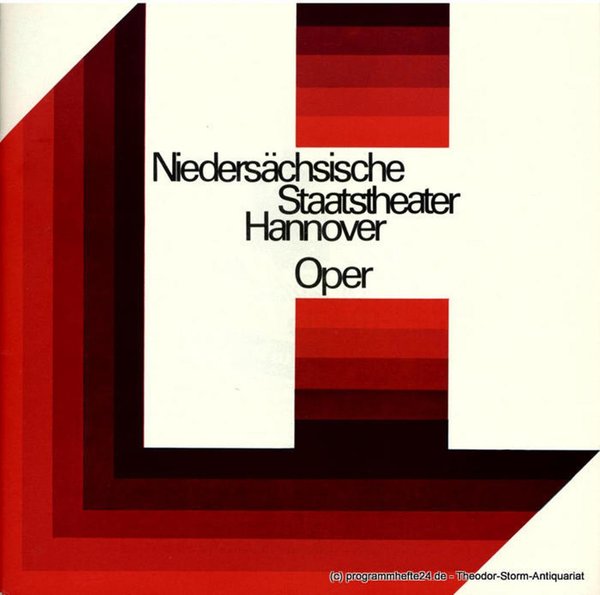 Programmheft Das Rheingold. Staatsoper Hannover 1978