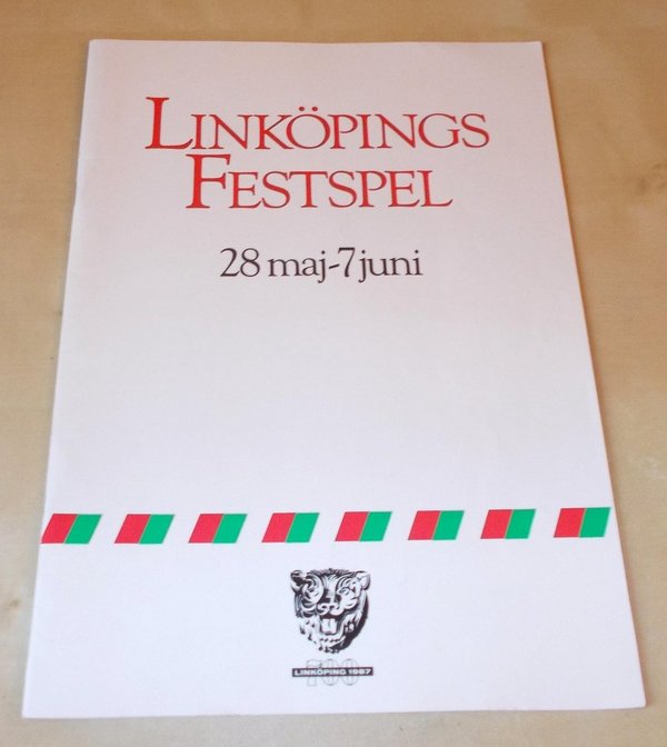 Programmheft Linköpings Festspel 28 maj - 7 juni 1987