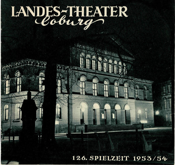 Programmheft Saison in Salzburg Salzburger Nockerln Landes-Theater Coburg 1954