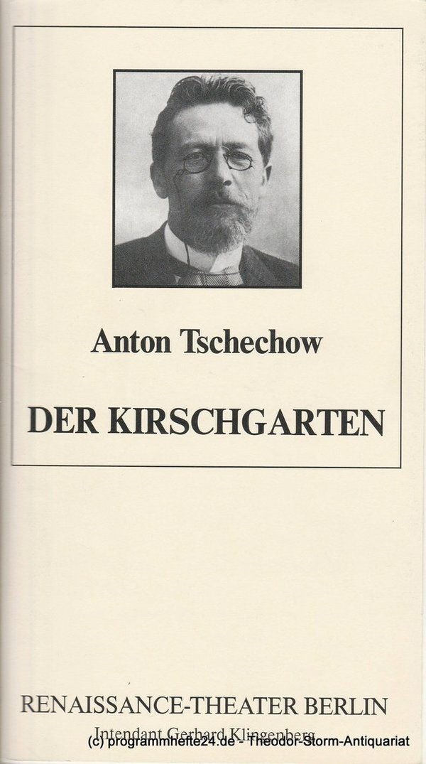 Programmheft Der Kirschgarten Renaissance-Theater 1987