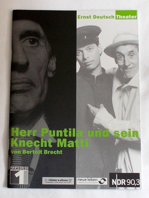 Programmheft Herr Puntila und sein Knecht Matti Ernst Deutsch Theater 2002