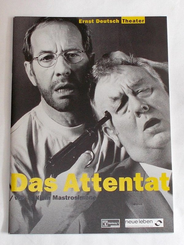 Programmheft Das Attentat von William Mastrosimone Ernst Deutsch Theater 1998