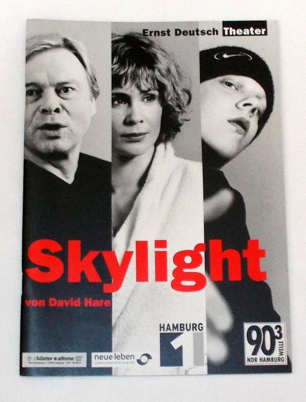 Programmheft SKYLIGHT von David Hare. Ernst Deutsch Theater 2001