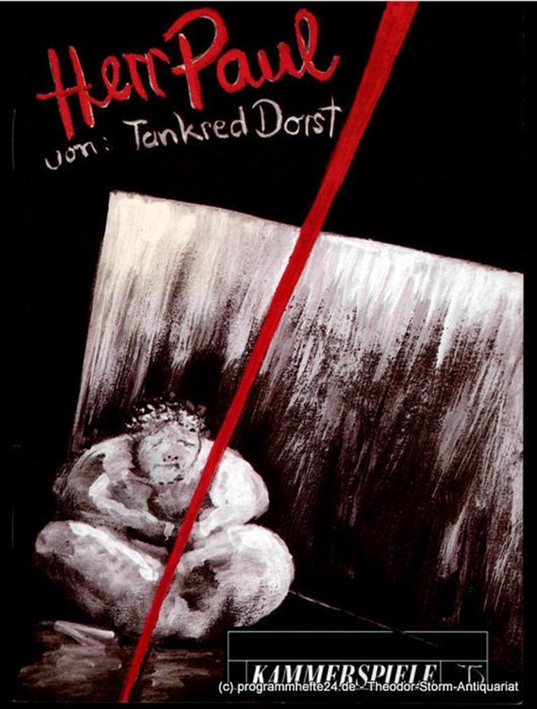 Programmheft HERR PAUL von Tankred Dorst. Kammerspiele Berlin 1995
