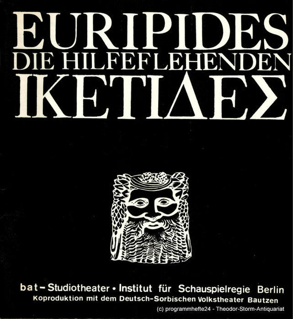 Programmheft DIE HILFEFLEHENDEN. Institut für Schauspielregie Berlin 1980