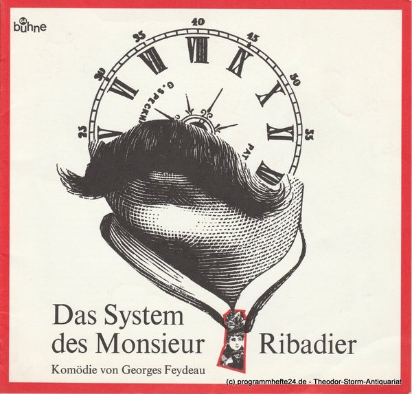Programmheft Das System des Monsieur Ribadier Bühne 64 1971