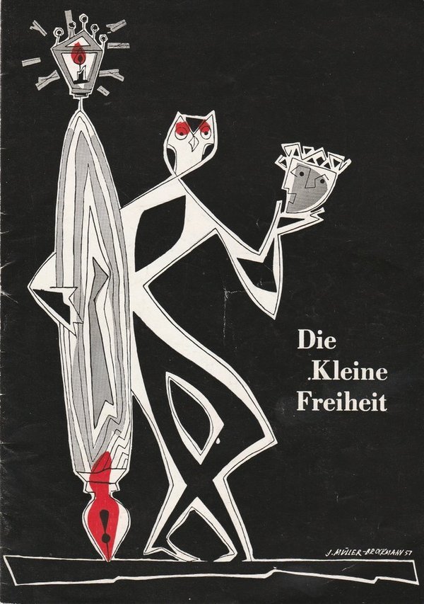 Programmheft Uraufführung Erich Kuby DIE DAME IN BONN Die Kleine Freiheit 1960