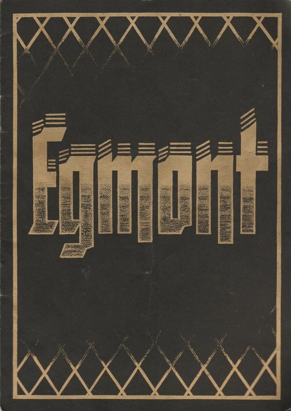 Programmheft Johann Wolfgang von Goethe EGMONT GHT Görlitz 1954