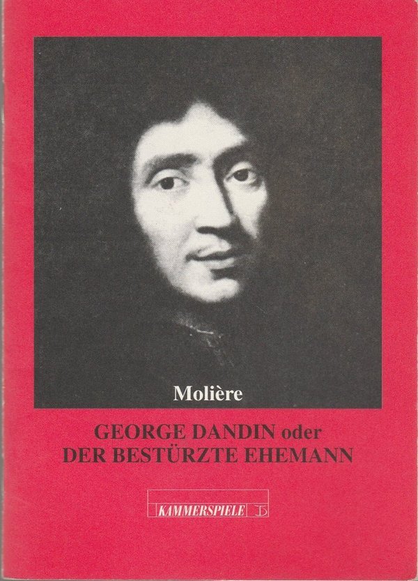 Programmheft Moliere GEORGE DANDIN Kammerspiele Berlin 1995