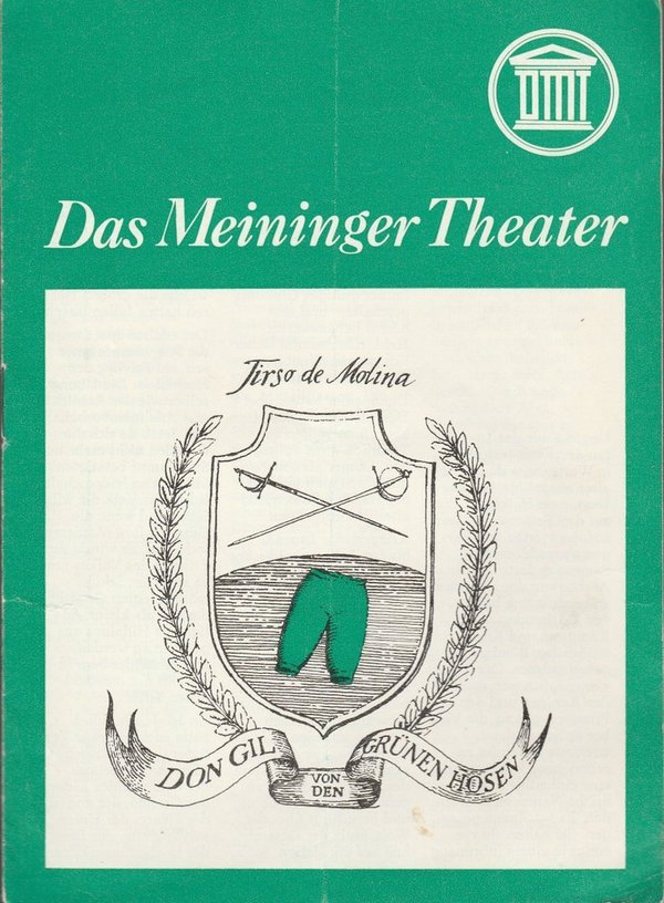 Programmheft DON GIL VON DEN GRÜNEN HOSEN Das Meininger Theater 1980