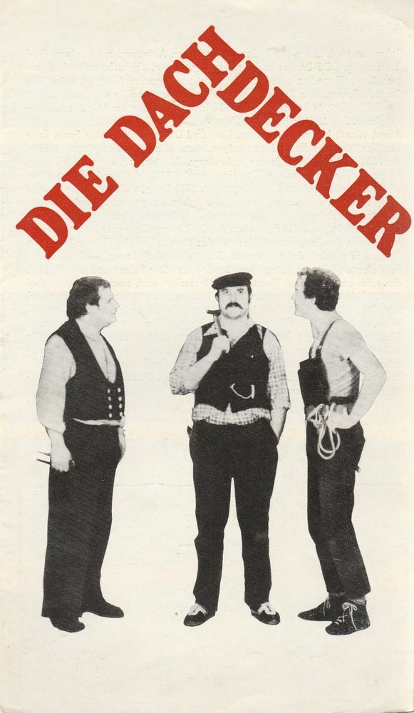 Programmheft Albert Wendt DIE DACHDECKER Theater Karl-Marx-Stadt 1980