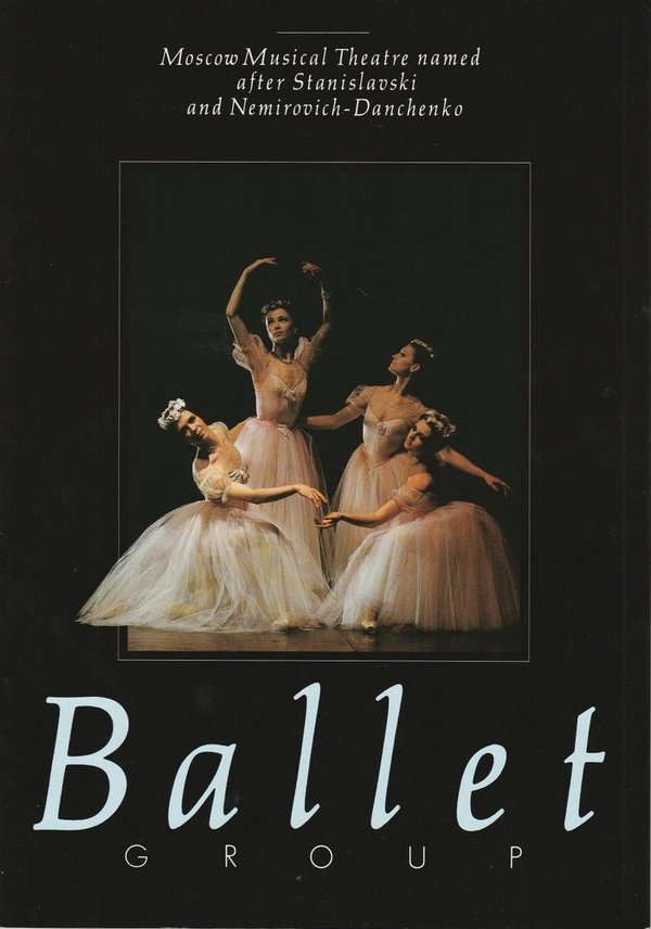 Programmheft MOSCOW MUSICAL THEATRE Ballett Group 1990