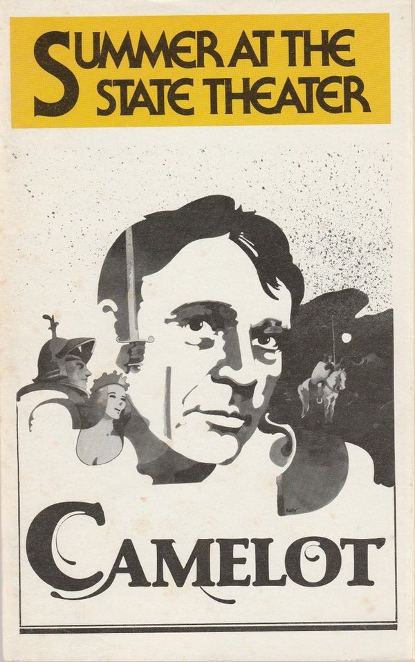 RICHARD BURTON in CAMELOT August 1980 Playbill, Summer at The State Theater
