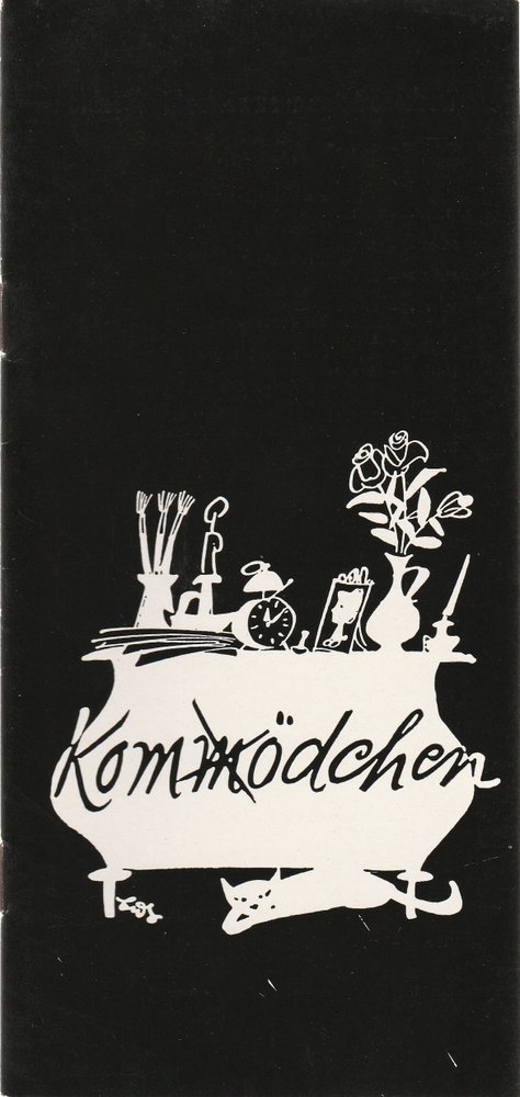 Programmheft HAUPTSACHE DIE KOHLEN STIMMEN Kom(m)ödchen Düsseldorf 1958