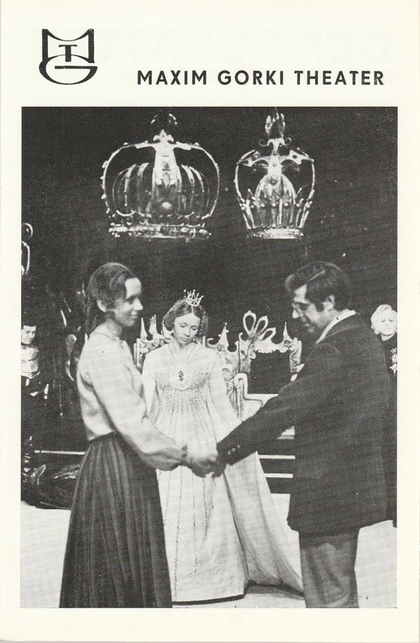 Programmheft Jewgenij Schwarz DER SCHATTEN Maxim Gorki Theater 1972