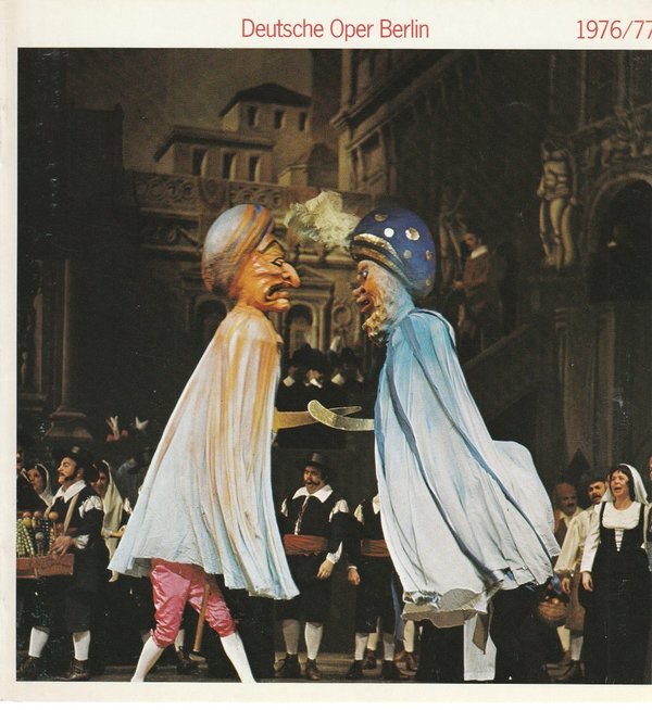 Programmheft Deutsche Oper Berlin Spielzeit 1976 / 77