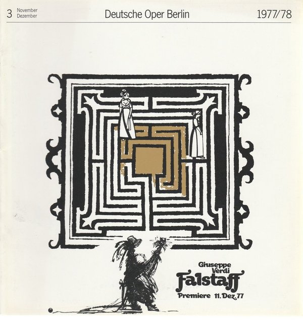 Deutsche Oper Berlin Spielzeit 1977 / 78 Heft 3 November / Dezember