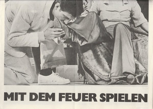 Programmheft August Strindberg MIT DEM FEUER SPIELEN Schauspiel Köln 1981