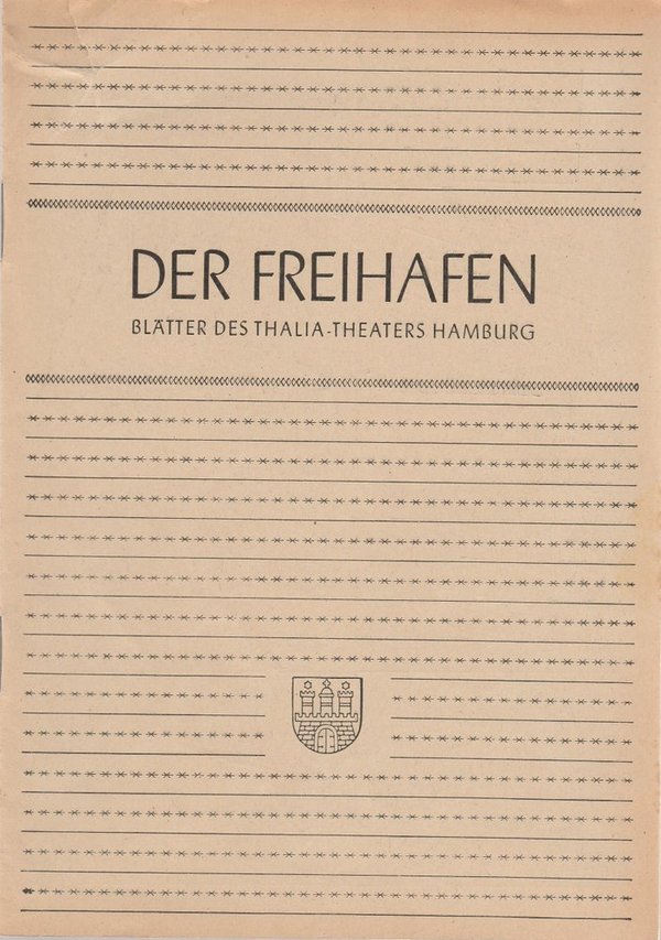 Programmheft Henrik Ibsen HEDDA GABLER Der Freihafen Thalia-Theater 1949
