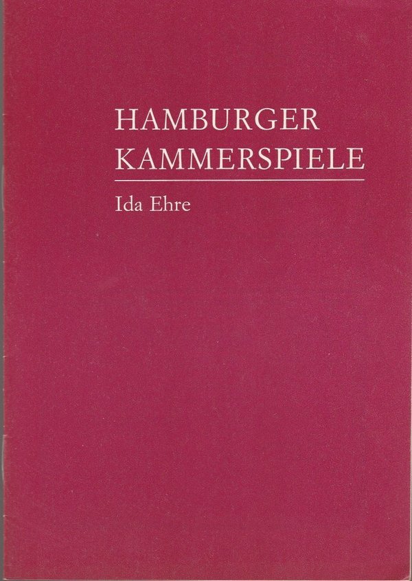 Programmheft E. O'Neill EIN MOND FÜR DIE BELADENEN Hamburger Kammerspiele 1978