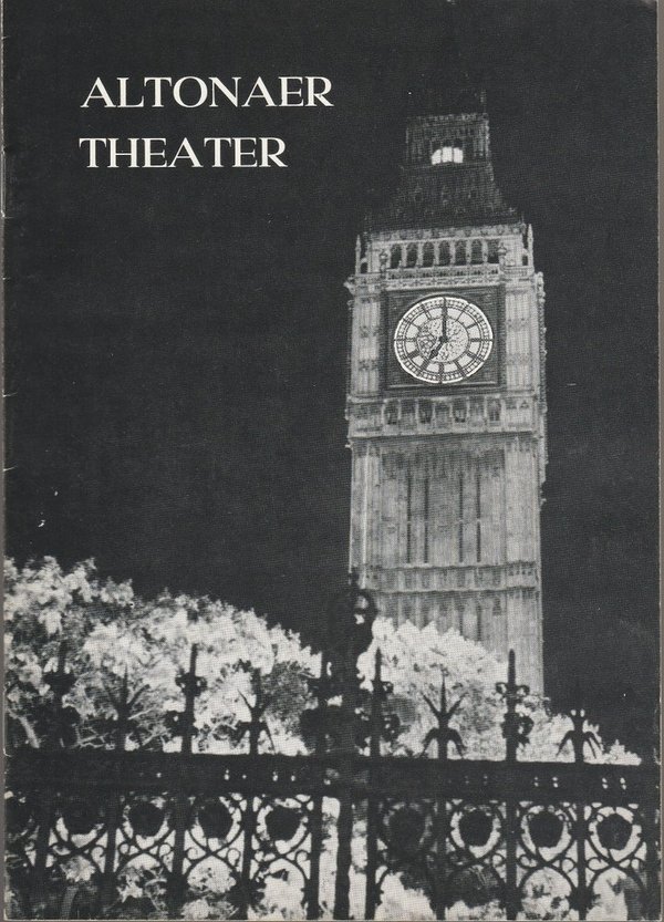 Programmheft Robert Cedrik Sherriff UM 7 UHR ZU HAUSE Altonaer Theater 1974