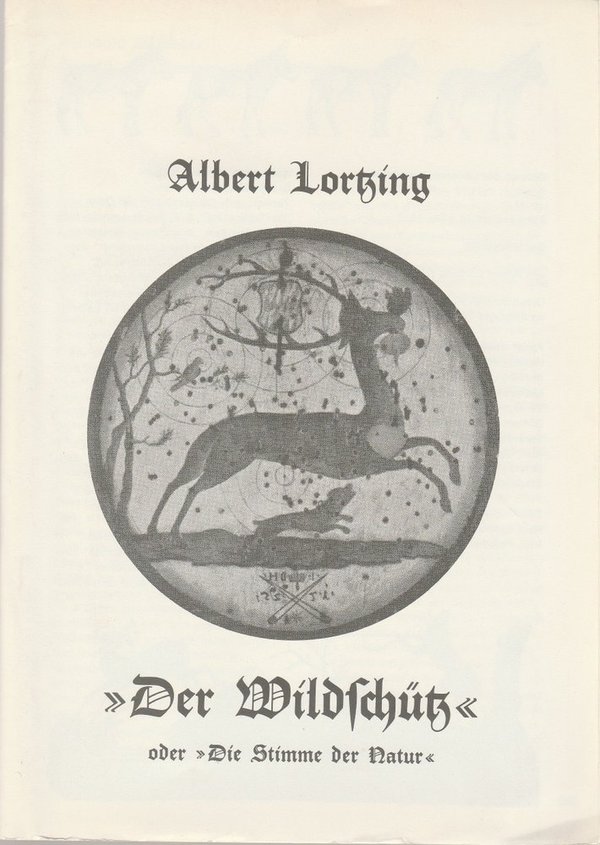 Programmheft Albert Lortzing DER WILDSCHÜTZ Bühnen Kiel 1972