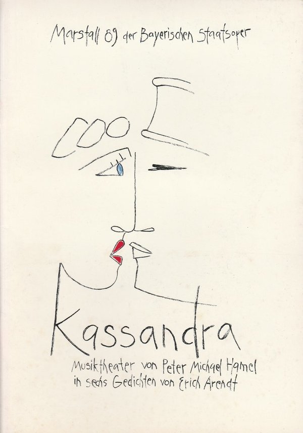 Programmheft Kassandra Theater im Marstall München 1989