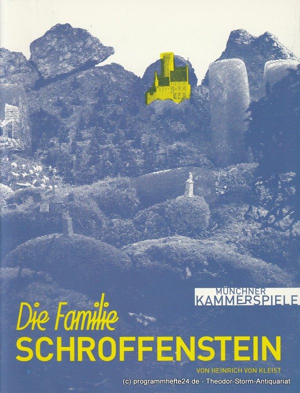 Programmheft Die Familie Schroffenstein Münchner Kammerspiele 2007