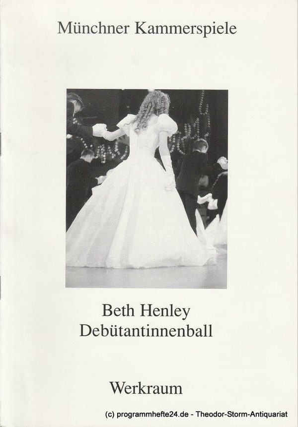 Programmheft Debütantinnenball von Beth Henley Münchner Kammerspiele 1993