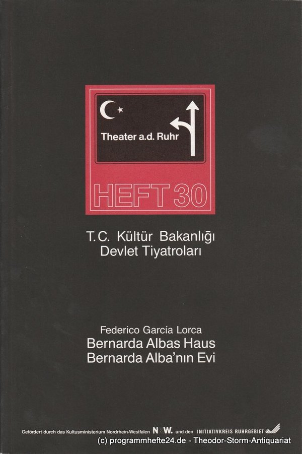 Programmheft Bernarda Albas Haus / Bernarda Alba 'Nin Evi Mühlheim 1994