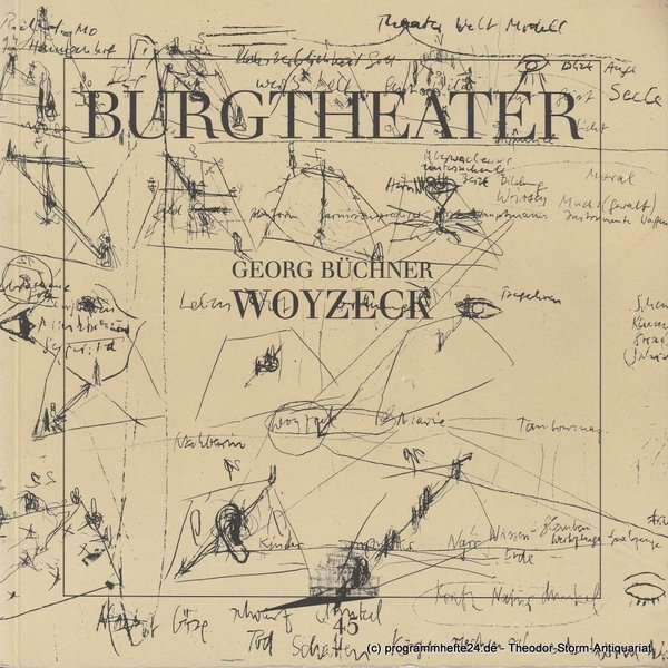 Programmheft WOYZECK von Georg Büchner. Burgtheater Wien 1989