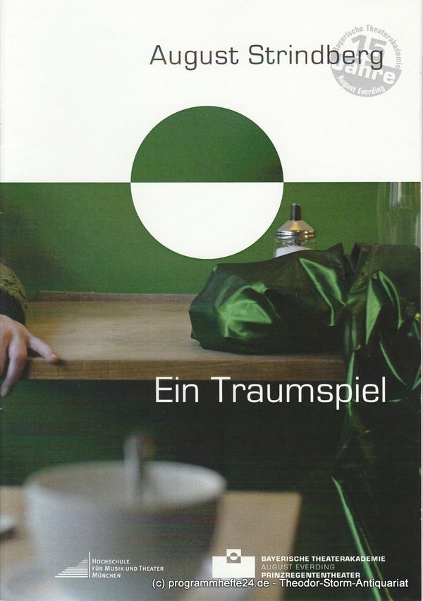 Programmheft Ein Traumspiel Bayerische Theaterakademie August Everding 2009