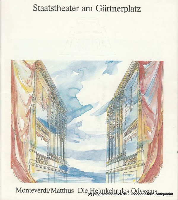 Programmheft Die Heimkehr des Odysseus Staatstheater am Gärtnerplatz 1991